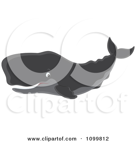 Clip Art Illustration Of A Coloring Page Outline Of A Whale Jumping