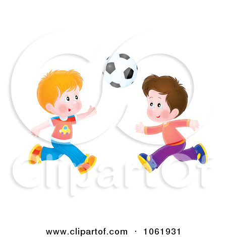 Clipart Boys Playing Soccer   Royalty Free Illustration By Alex
