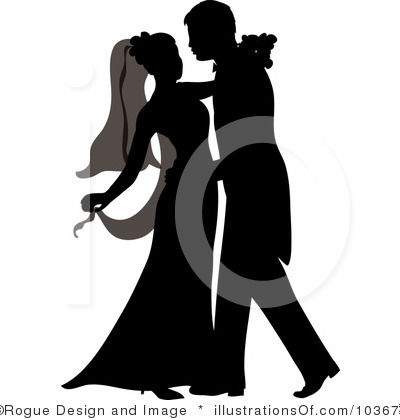 Free  Rf  Wedding Couple Clipart Illustration By Pams Clipart