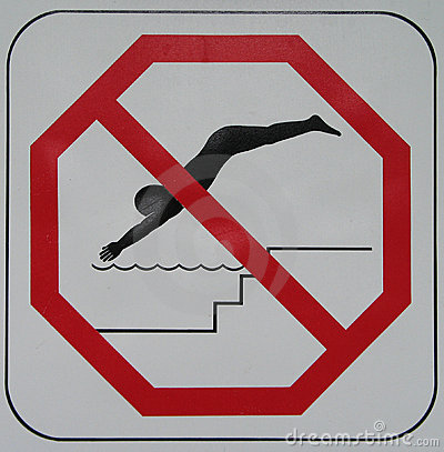 No Diving In Pool Sign Mr No Pr No 2 1257 2