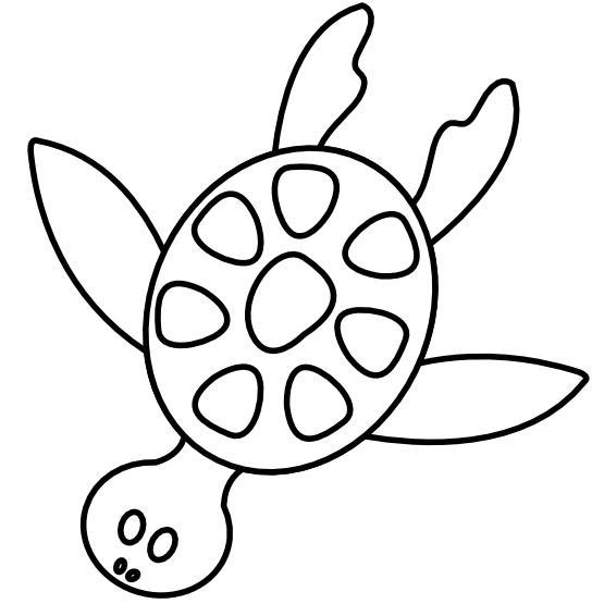 Sea Turtle Clipart Black And White   Clipart Panda   Free Clipart