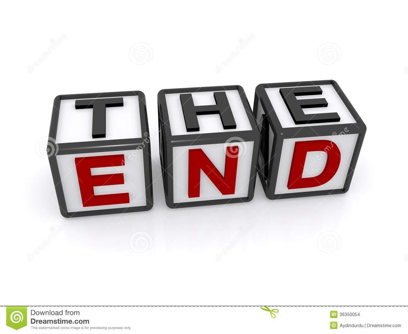 The End On Cubes Stock Images   Image  36350054