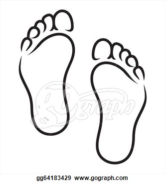 Vector Illustration   Feet Symbol  Eps Clipart Gg64183429