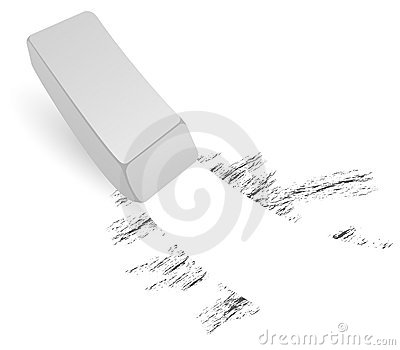 Black And White Eraser Vector Illustration Ai File Included