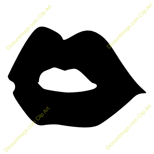 Clipart 11509 Lips   Lips Mugs T Shirts Picture Mouse Pads   More