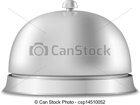 Clipart Vector Of Service Bell   Service Bell On White Background