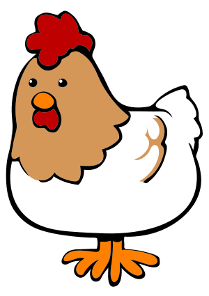 Description Chicken Cartoon 04 Svg