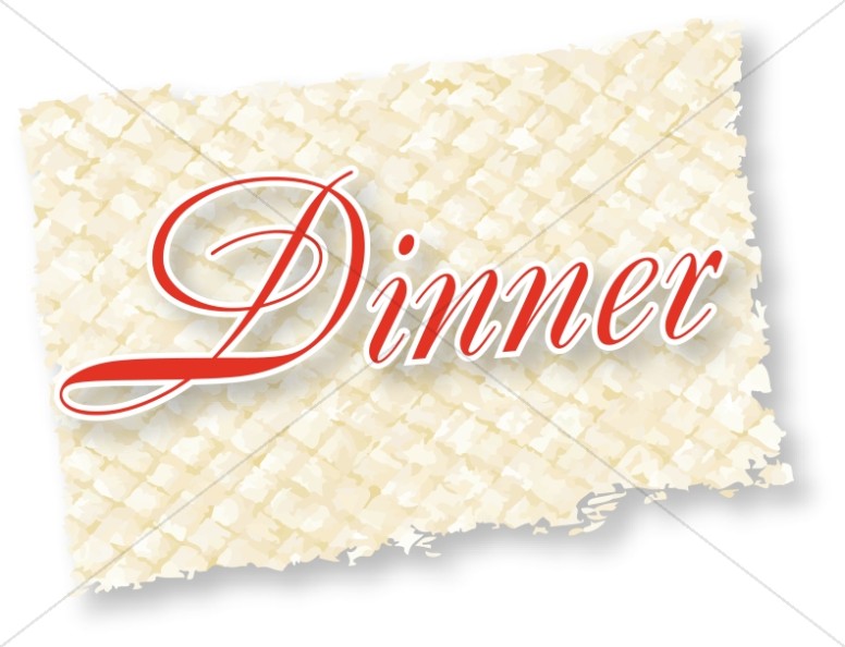Fancy Dinner Label   Church Food Clipart