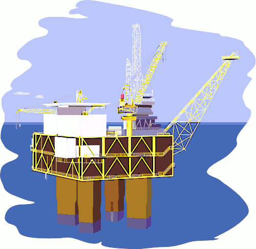 Free Clipart Of Oil Rig Clipart Of A Modern Oil Rig
