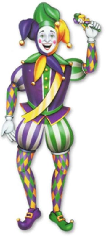 Happytime Novelty Co    Medieval Jester Male Jointed 38   55369