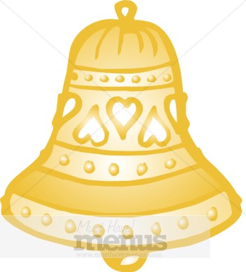 Jpg Eps Png Word Tweet Wedding Bell Clipart A Gold Bell Is Engraved