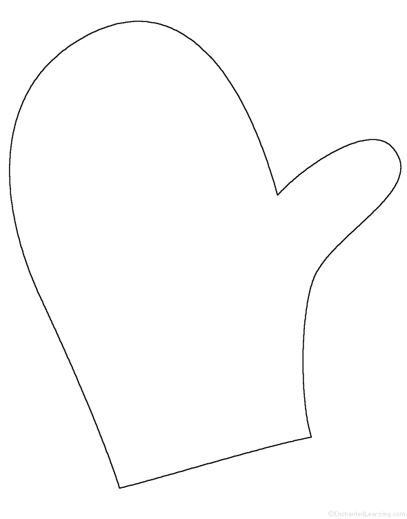 Mitten Outline   Cliparts Co