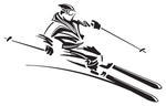 Motionolympic Sportspeopleskisnow Skiersnow Skiingsportvector