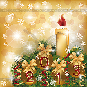 New 2013 Year Greeting Card Vector Clip Art New Year