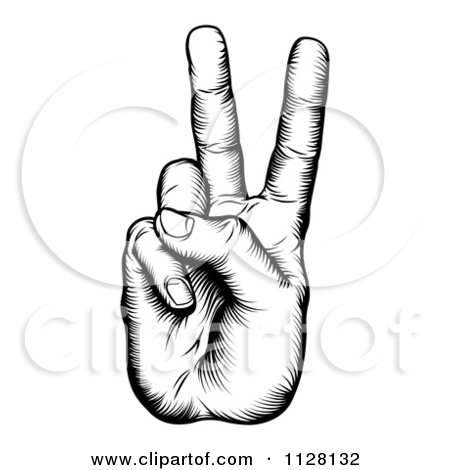 Number Two Fingers Clipart Two Finger Clipart