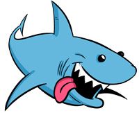 Pin The Fin On The Shark   Cartoon Shark Clipart More