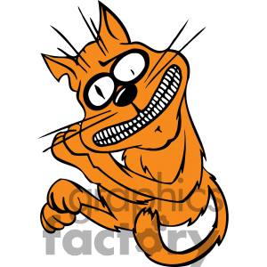 Royalty Free Silly Looking Cat Clipart Image Picture Art   377109