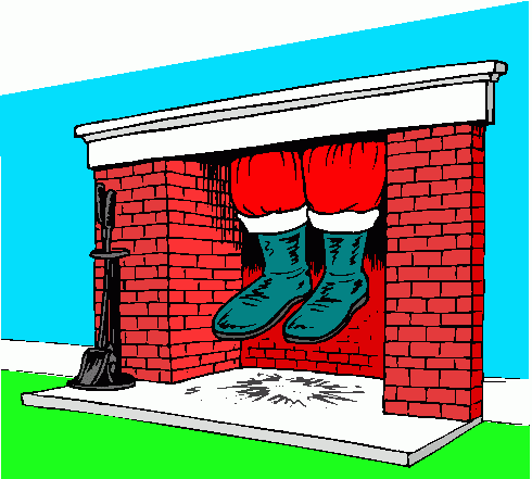 Santa In Fireplace Clipart Clipart   Santa In Fireplace Clipart Clip    