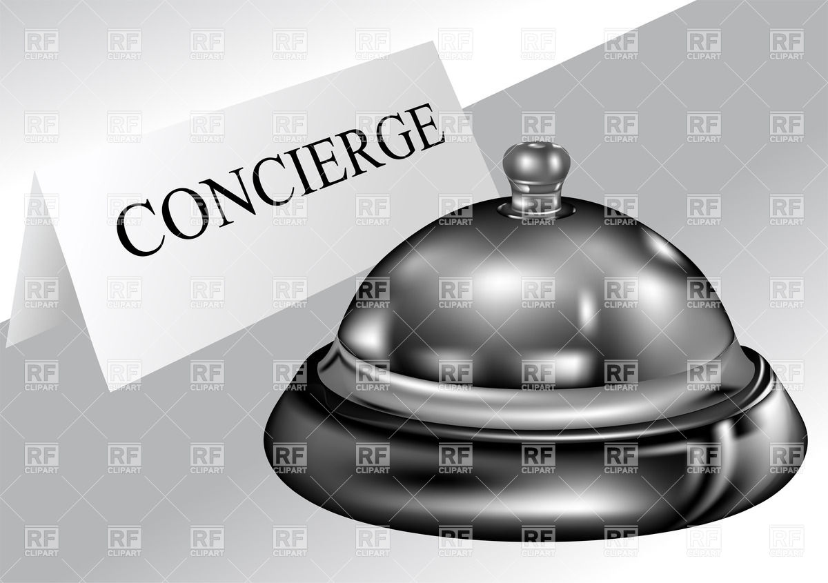     Service Bell And Concierge Sign Download Royalty Free Vector Clipart