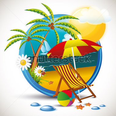 Summer Relax Stock Vector   Clipart Me