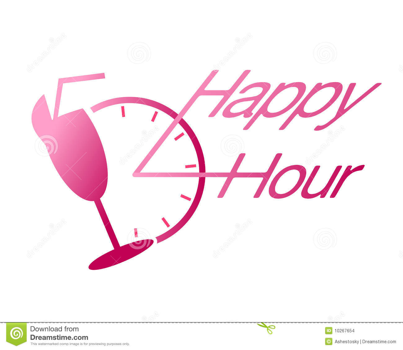 And Drink As Happy Hour Commercial Design Useful For Bars And Clubs