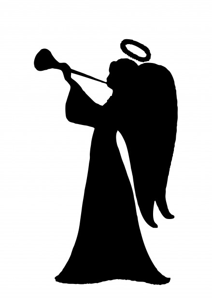 Angel Silhouette Clipart By Karen Arnold