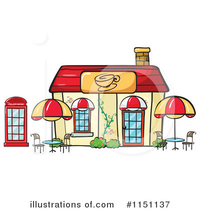 Cafe Clipart  1151137   Illustration By Colematt
