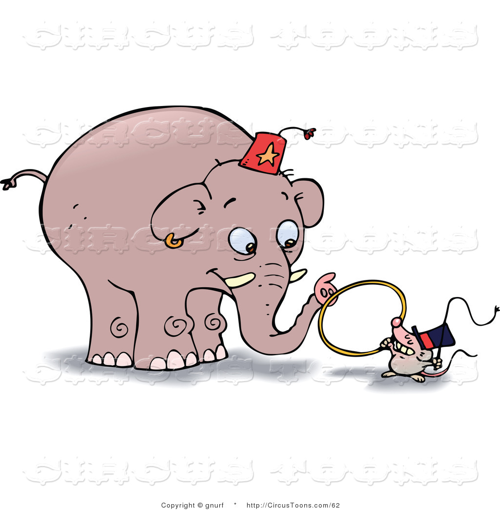 Circus Clipart Of A Little Mouse Holding A Whip And A Tiny Hoop