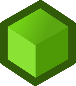 Cube Shape Clipart Green Cube Clip Art