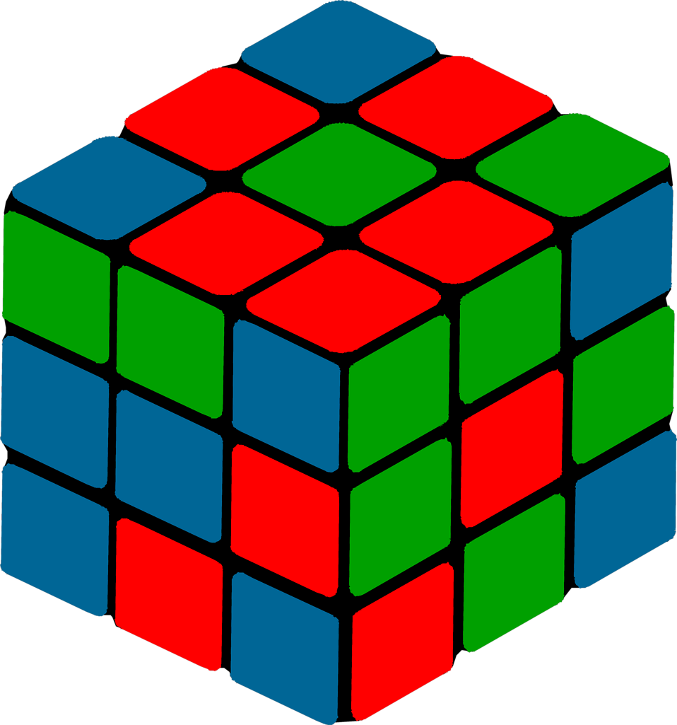 Cube Shape Clipart Illustration Of A Puzzle Cube