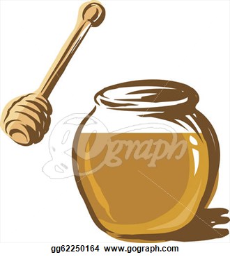 Drawing   A Jar Of Honey  Clipart Drawing Gg62250164   Gograph