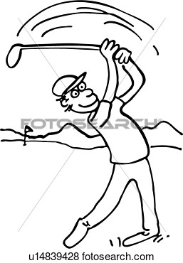 Fore Golf People Sport   Fotosearch   Search Clipart Illustration