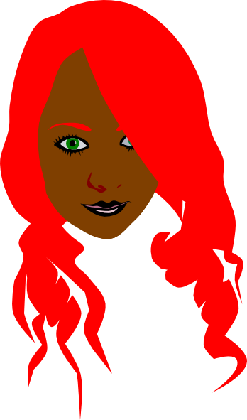 Girl With Red Hair Clip Art