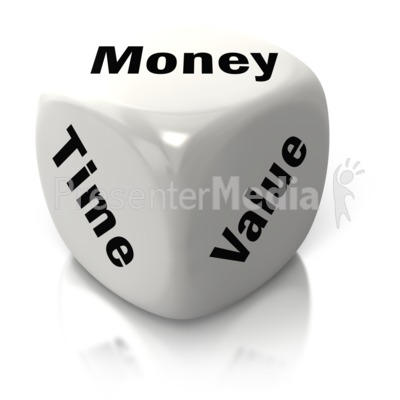Money Time Value White Dice   Home And Lifestyle   Great Clipart For