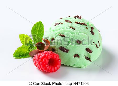 Of Mint Chocolate Chip Ice Cream   Scoop Of Mint Chocolate Chip    