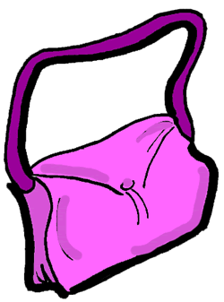 Purple Purse Clipart