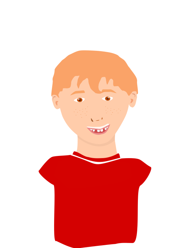 Red Hair Boy Smiling