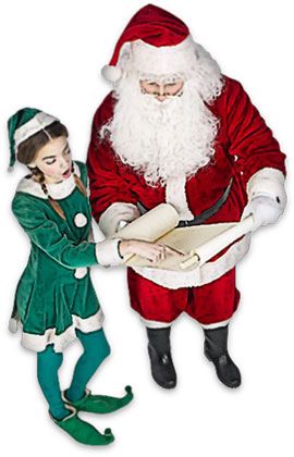 Santa With Elf Clipart Image   Costumes   Historical Clothing   Pinte    
