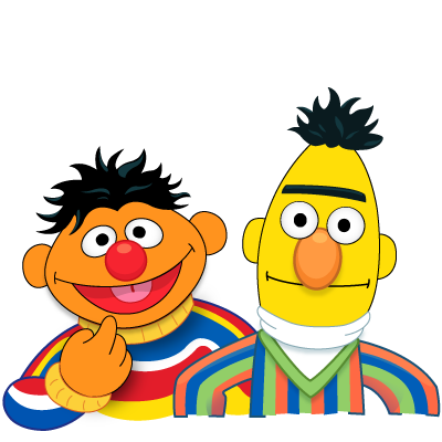 Sesame Street Bert And Ernie Clip Art