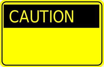 Sigh Clipart Caution Sign Jpg