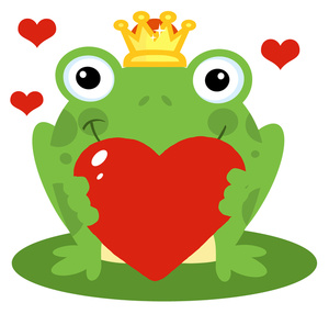Valentine Frog Clipart Image   Clip Art Illustration Of A Frog Wearing