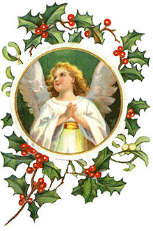 Vintage Christmas Angel Clipart