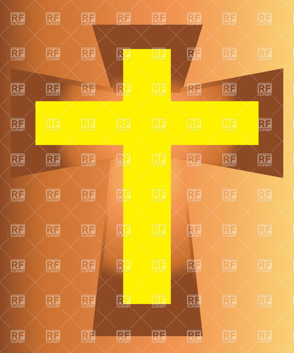Yellow Cross   Symbol Of Christianity 37621 Download Royalty Free    