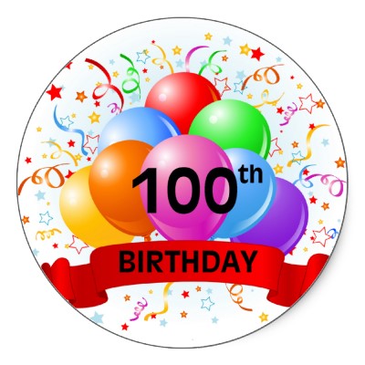 100th Birthday Cake Royalty Free Clipart Picture Pictures