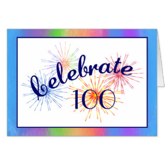100th Birthday Celebration Greeting Cards