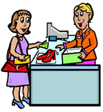 Buying Shoes Clip Art