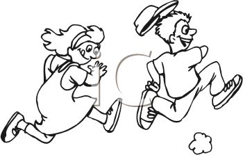Chase Clipart 0511 1106 2018 4810 Girl Chasing A Boy Clipart Image Jpg