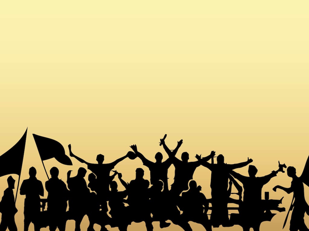Cheering Sports Crowd Clipart Crowd Silhouettes