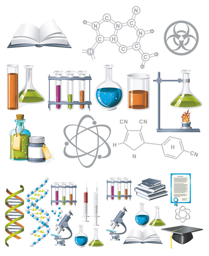 Chemistry Vector Clipart 3 Sets Of Vector Chemistry Vector Clipart    