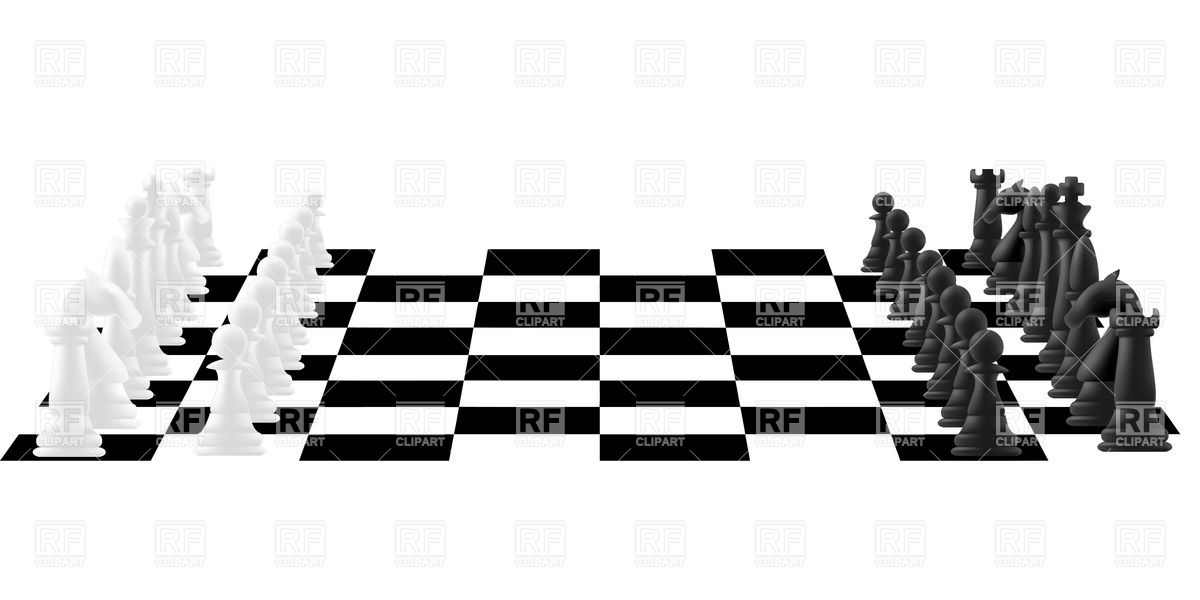 Chess Board With Figures Download Royalty Free Vector Clipart  Eps